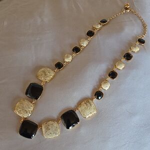 Kate Spade Elegant Black and Gold Necklace
